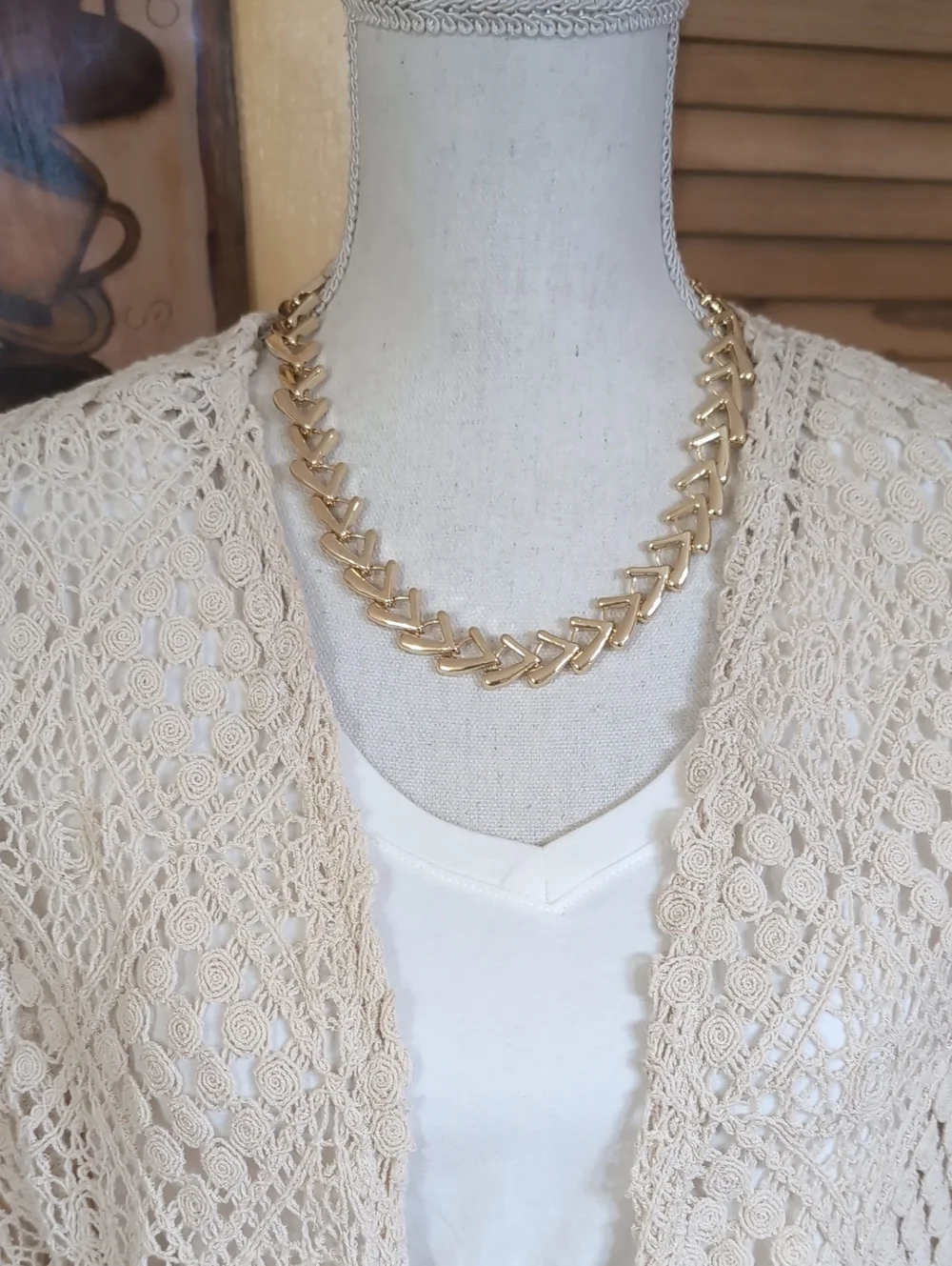 Nordstrom Rack Goldtone Short Adjustable Necklace Nickel Free NWT